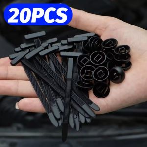 40PCS ใช้งานหนักตัวล็อกหัวเข็มขัดสายไนลอนอเนกประสงค์ที่ซ่อมรถล็อกด้วยตัวเองตัวล็อกกันชนท้ายรถคลิปที่ยึดแผ่นเหล็กป้องกันเครื่องยนต์