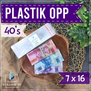 Plastik Opp 7 x 16 cm Tebal 40s micron isi 100 lembar