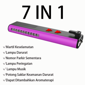 Lampu RGB Warna Warni 7 IN 1 Untuk Keselamatan Kendaraan Lampu Darurat LED Multifungsi Dapat Ditambahkan Aromaterapi Lampu Peringatan