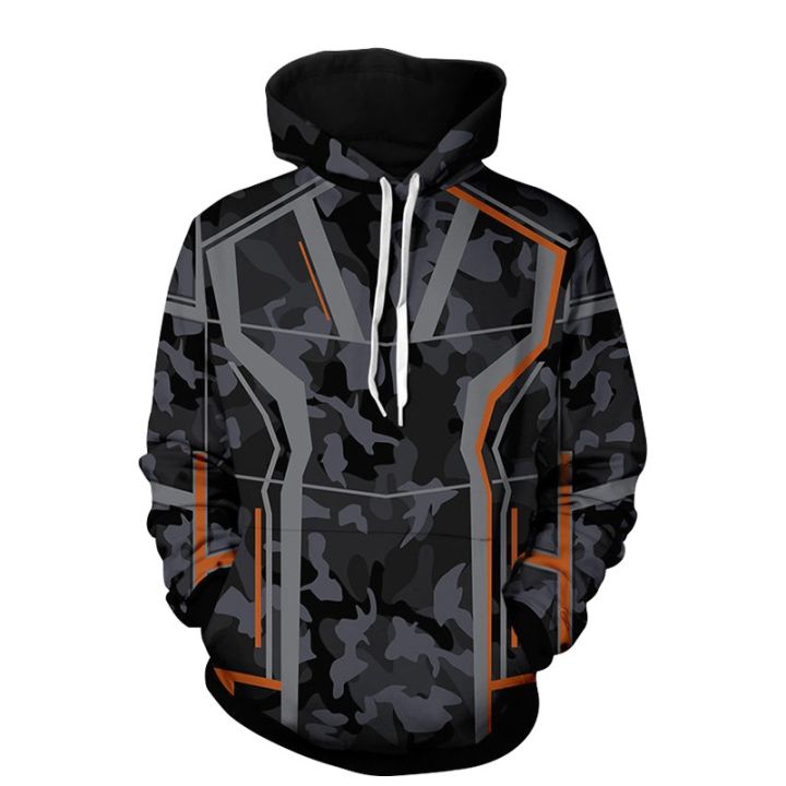 Iron Man Hoodie TONY STARK Jacket Avengers Casual Superhero Long