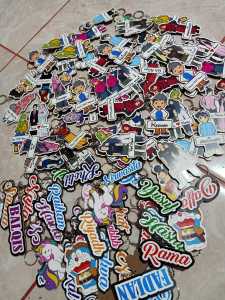 GANTUNGAN KUNCI COWOK PART 1 / GANCI MOTIF COWOK Costum Nama