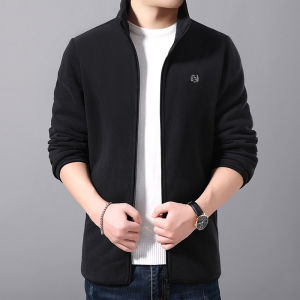 ZipUp Fleece Jacket for Men Stylish and Practical Outerwear for Autumn and Winter