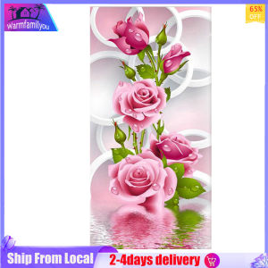 Rose Sun Flowers 5D DIY Diamond Painting Round Drill Mosaic Wall Art Picture of Rhinestone Home Kitchen Living Room Decoration  for Adult and Teens for Good Ambiance and Relaxation