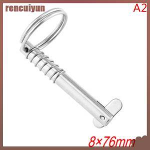 rencuiyun 8mm BSET MATEL Marine Grade 316 Stainless Steel Quick Release Pin for Boat Bimini Top Deck Hinge Marine hardware Boa