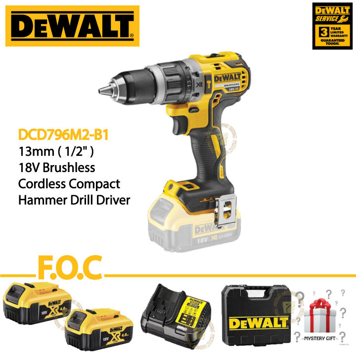 DEWALT DCD778 CORDLESS 18V XR Li-Ion Brushless Hammer Drill Body Only - View #8
