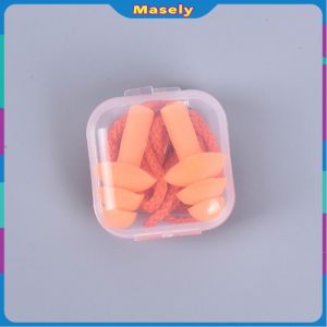 Masely Silicone Ear Plugs 1 Pairs Noise Reduction Ear Buds for Sleeping Soft Reusable Waterproof Ear Plugs With Box