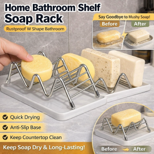 Stainless Steel Soap Holder Soap Shelf Clip Soap Holder Stainless Steel Clip Potato Chip