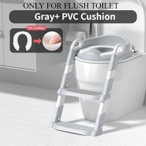 3 in 1 Foldable Baby Toilet Seat with Adjustable Ladder Potty Trainer for Toddler Kids Potty Chair