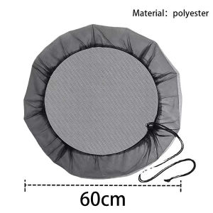 3Pcs Rain Barrel Mesh Cover for Water Buckets Mosquito proof mesh protective cover lid with Drawstring