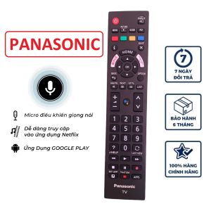 Điều khiển tivi Panasonic giọng nói chính hãng mới 100% remote tv panasonic có voice - BH 12 tháng