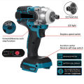 MAKITA Japan Brushless Electric Impact Wrench heavy duty 48V 198V Original Rechargeable Portable Cordless Electric Tools Socket Set 4-Speed 1/2" Sq Drive With 2 Batteries. 