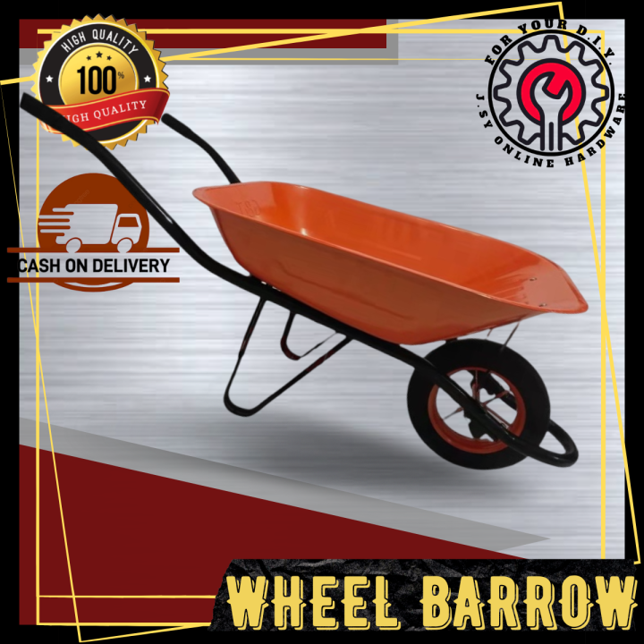 G T Wheel Barrow Heavy Duty Construction Cart Weight Capacity of