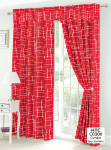 1PCS New Design Red Curtains Window Door Room Home Decoration 130cm x200cm
