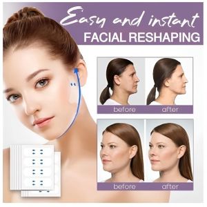 [Easy to Use] ⚡✨BUY 1 TAKE 1 CLEARANCE SALE! ❤️ BEST PRICE ORIGINAL GENUINE V FACE LIFT TAPE - V Face Tape/Face  Patch/Invisible/Portable/Long Lasting/Makeup Use