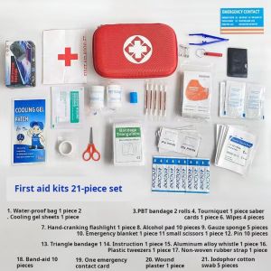Life Guardian Portable First Aid Kit Red Cross Design Lightweight Tear-resistant Fabric Outdoor Adventure Sports