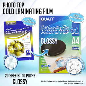 QUAFF Photo Top / Cold Laminating Film A4 size PROMO BUNDLE - 10 packs