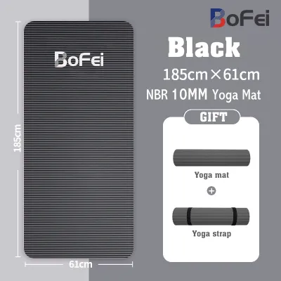 15MM Yoga Matt For Workout NBR Thick Exercise Mat Workout Mat Anti-Slip Durable BIG SIZE 183CM×63CM