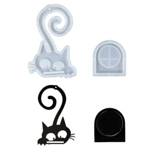 Silicone Mold for Cats Shaped Wall Hanging Holder Handmade Home Decoration Mould Making Supplies
