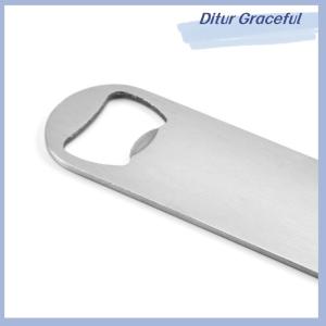 Ditur ที่เปิดขวดเบียร์ขนาดเล็กทนทานที่เปิดขวดแบบสแตนเลสสตีลเปิดขวดความเร็วแบน