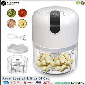 Blender Portable ELEKTRIK Mini Charging USB Food Processor Chopper Cooper Gilingan Bumbu Daging Battery Rechargeable