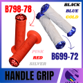 MOTORCYCLE HANDLE GRIP RUBBER WITH ALLOY BAR END B699-72 B798-78. 