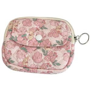 Floral Purse Small Storage Bag Cartoon Wallet Pouch Money Bag Bag Change Bag Quilted Change Purse