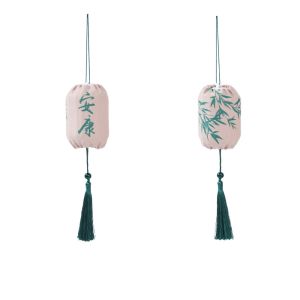 RUMI with Tassel Mid-Autumn Festival Lantern Decorative Elastic Cloth Glowing Lantern Pendant Multi-functional Best Wishes Luminous Hanging Lamp Outdoor Scene