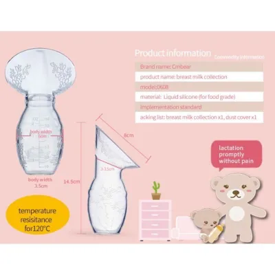 Phễu / Cốc hứng sữa silicon cao cấp Cmbear ( hút sữa rảnh tay ) Côc phễu hứng sữa rảnh tay an toàn và tiện lợi