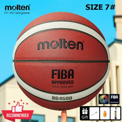 Molten FIBA BG4500 BG5000 Size 7# PU Leather Material Basketball Ball Official Match basketball Indoor Outdoor Basketball Training Equipment Free Gifts
