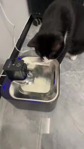 Water automatic dispenser wireless Cat Water Fountain stainless steel 4L  Drinking Bowl 宠物饮水机