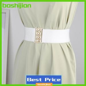bashijian Phụ Nữ Của Rộng Đàn Hồi Vành Đai Thắt Lưng Thời Trang Đơn Giản Kim Loại Khóa Dây Thắt Lưng Corset Cinch Vành Đai Váy Thắt Lưng Co Giãn
