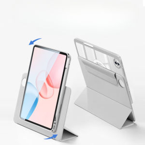 Detachable Strong Magnetic Transparent Hard Case for HONOR Pad 10 12.1 Inch X9a 2025 MagicPad 3 2 GT Pro 12.3 X8a 11" with Pencil Holder Stand Casing