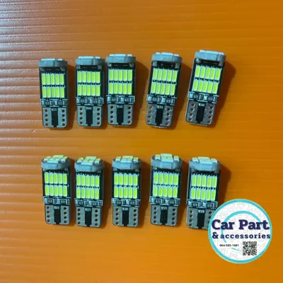 หลอดไฟส่องป้าย ไฟหรี่ LED ขั้ว T10