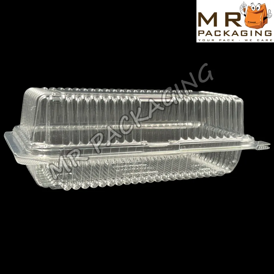 H-1B Food Container with Lock Bakery Disposable Plastic Clear Food Box