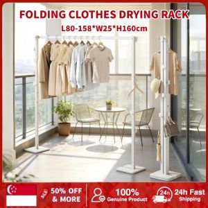 Retractable Laundry Rack Clothes Rack Laundry Rack for Efficient Air Drying Collapsible Clothing Rack Foldable Clothes Drying Rack Heavy Duty Clothes Rack