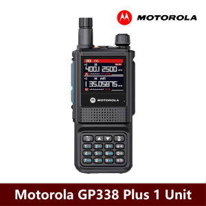 MOTOROLA GP338 Plus two way radio walkie talkie long range 20KM High-Power 15W high-capacity 6800mAh Dual Band UHF VHF AM FM 256 Channels Portable Walkie-Talkies