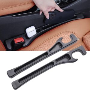 Good product2PCS Car Seat Gap Filler No Drop Seat Guard Organizer Car Essentials Effectively Prevent Things from Falling Off Between Seat & Console for Car SUV Truck (Universal Black)1