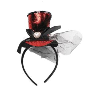 Áo có hoa văn hat fascinators bờm tóc Opera trà hat cho cô gái trẻ em cổ điển mũ tròn nhỏ pillbox trà hat fascinators Halloween