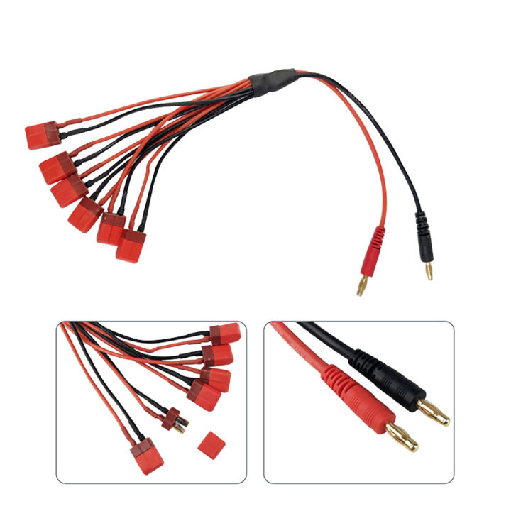 thumbnail image 2 of Parallel Battery Cable Kit Share Goo 6X JST Female Parallel Charger Cable To 4mm Banana Plug 20AWG Cable Wire For Hyperion ICharger SR 120SR CX2 CX3 Charger 1S 2S Lipo Battery Charge 2 of 12