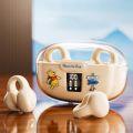 Disney J300 TWS BT5.3 ที่หนีบหู ชุดหูฟังบลูทูธ แนวคิดการนำกระดูก 2024 กีฬาเปิดที่ไม่ใช่ในหู วิ่ง ลดเสียงรบกวน [แบตเตอรี่ LED / ที่หนีบหูนุ่ม]. 