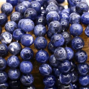 Natural Sodalite Gemstone Beads Stone Bead 4mm-12mm Round Diy L3-02298