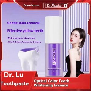 Dr Roelof whitening tooth essence whitening teeth whitening and toning optical color repair teeth small purple bottle essence whitening supplement Whitening dr roelof toothpaste