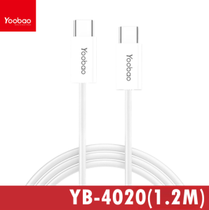 Yoobao YB-4020 Fast Data & Charging Sync Cable Type-C to Type-C Connector 120cm