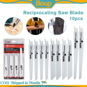 10Pcs/Set Carbide Reciprocating Saw Blade For Cutting Wood and Metal