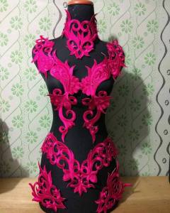 RENDA BORDIR GAUN MOTIF CLEOPATRA