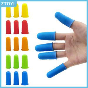 ZTOYL 3Pcs Silicone Anti-cut Heat Resistant Finger Protector Fingers Cap Cooking Tool