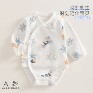 Infant and Toddler Autumn Clothing a Cotton long-sleeve romper newborn monk-style outfit baby jumpsuit crawling suit