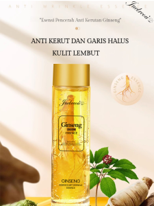 Minyak Esensial Wajah Ekstrak Ginseng Serum Pelembap Anti-Kerut Menghaluskan Garis Halus Serum Pembersih Kulit Segar Tidak Berminyak