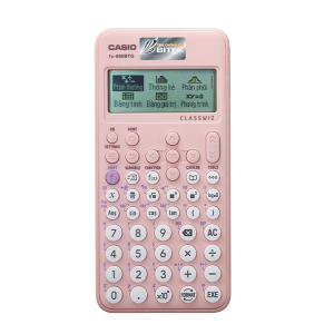 Máy Tính Học sinh/Khoa học Casio Fx-880BTG-Hồng Chính Hãng BH 7 năm