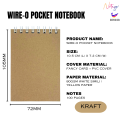 Mini Notepad Small Pocket Notebook Fancy Card Flip Memo Paper Mini Note taking lined paper sheets. 